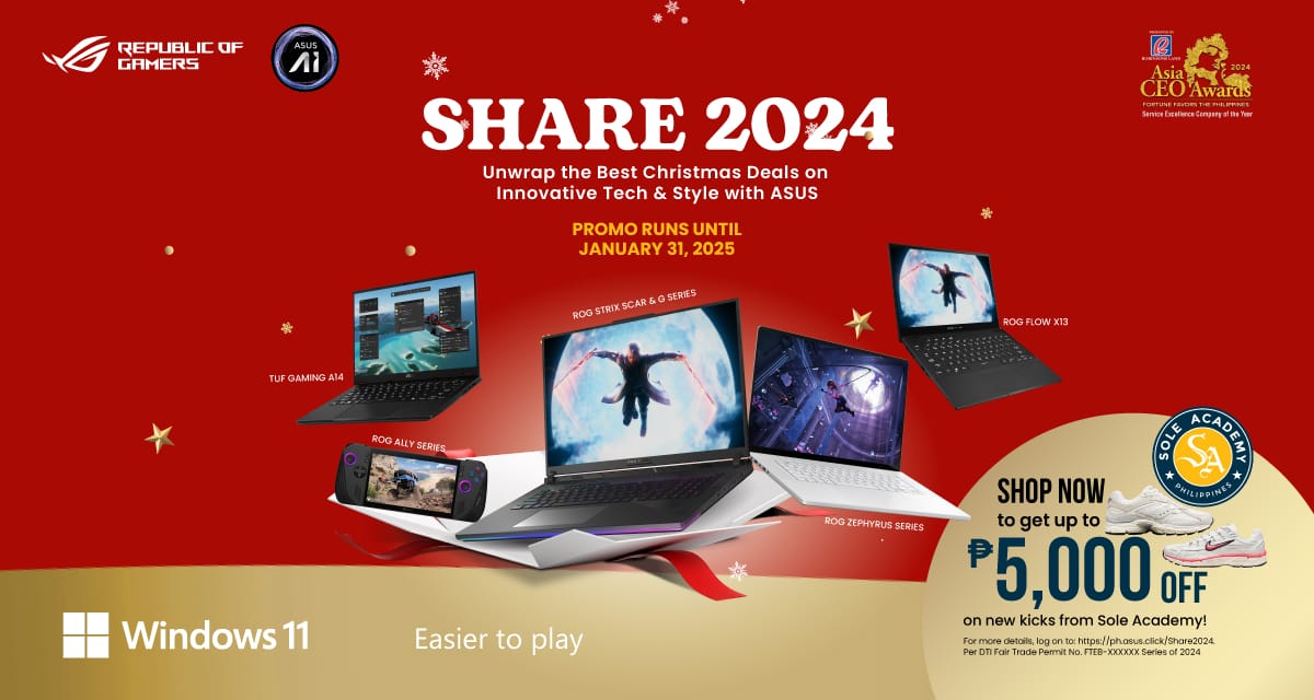 7 Reasons to Check Out the ASUS Share 2024 Christmas Sale - Philstar Tech
